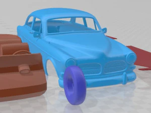 Volvo Amazon 1961 Printable Car 3D Print Model