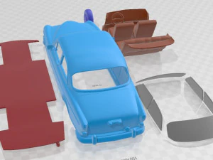Volvo Amazon 1961 Printable Car 3D Print Model