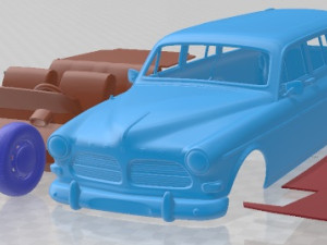 Volvo Amazon Wagon 1961 Printable Car 3D प्रिंट मॉडल