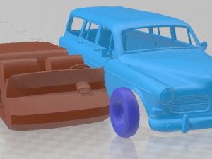 Volvo Amazon Wagon 1961 Printable Car Modèles 3D en vedette