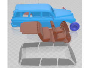 Volvo Amazon Wagon 1961 Printable Car Modèles 3D en vedette