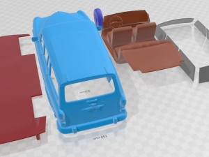 Volvo Amazon Wagon 1961 Printable Car Modèles 3D en vedette