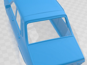 Renault 12 Gordini S Printable Body Car 3D प्रिंट मॉडल