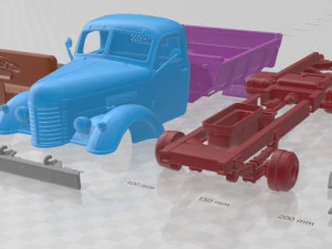 ZIS MMZ 585 1962 Printable Truck 3D Print Model