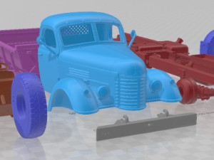 ZIS MMZ 585 1962 Printable Truck 3D प्रिंट मॉडल