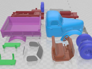 ZIS MMZ 585 1962 Printable Truck 3D Print Model