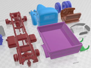ZIS MMZ 585 1962 Printable Truck 3D प्रिंट मॉडल