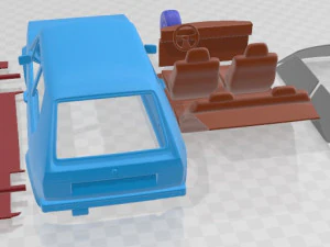 Volkswagen Golf MK1 1975 Printable Car 3D Print Model