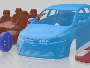 Toyota Yaris SE Plus Hatchback 2016 Printable Car 3D Print Model