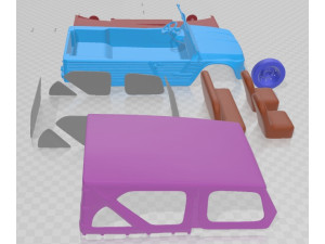 Citroen Mehari 1968 Printable Car 3D Принт Модель