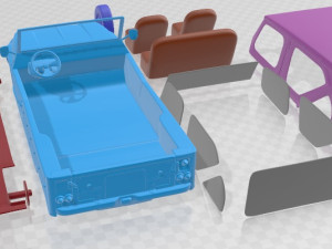 Citroen Mehari 1968 Printable Car 3D Принт Модель