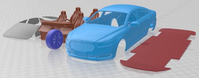 Taurus CN Spec 2016 Printable Car Modello di stampa 3D .c4d .max .obj .3ds .fbx .stl .blend 