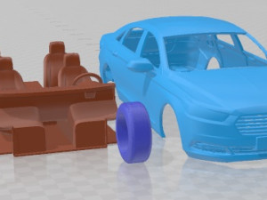 Taurus CN Spec 2016 Printable Car Modello di stampa 3D
