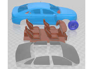 Taurus CN Spec 2016 Printable Car Modello di stampa 3D
