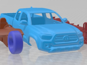 Toyota Tacoma TRD Off Road 2016 Printable Car Modello di stampa 3D