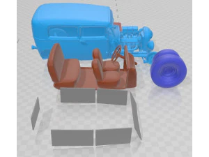 Model A Hot Rod 2016 Printable Car 3D Print Model