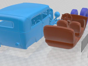 Model A Hot Rod 2016 Printable Car 3D Print Model
