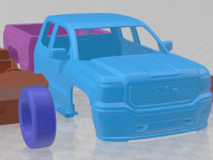 GMC Sierra Denali 2016 Printable Car Modelo de impresión 3D