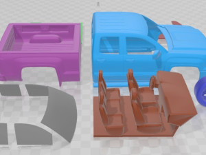 GMC Sierra Denali 2016 Printable Car Modelo de impresión 3D