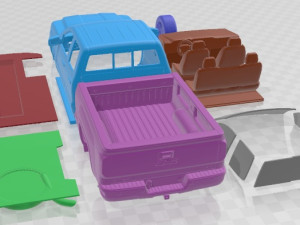 GMC Sierra Denali 2016 Printable Car Modelo de impresión 3D