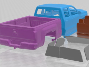 GMC Sierra Denali 2016 Printable Car Modelo de impresión 3D