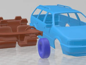 Volkswagen Passat B3 Variant 1988 Printable Car 3D Print Model