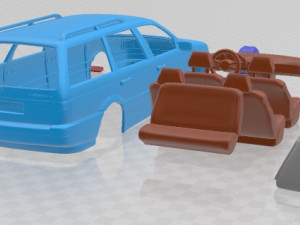 Volkswagen Passat B3 Variant 1988 Printable Car 3D Принт Модель