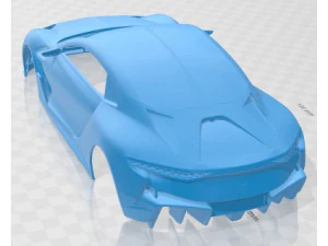 DS E Tense 2016 Printable Body Car 3D Print Model