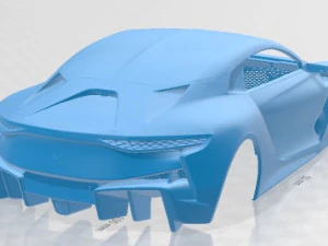 DS E Tense 2016 Printable Body Car 3D Print Model