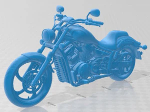 Yamaha Stryker 2012 Printable Motorbike 3D Print Model