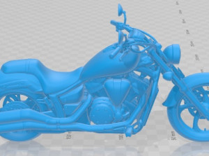Yamaha Stryker 2012 Printable Motorbike 3D Print Model