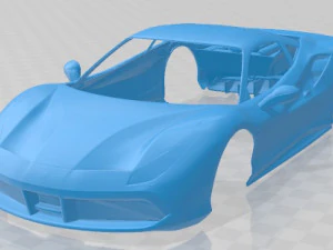 Ferrari 488 GTB 2016 Nadwozie do druku Model do druku 3D