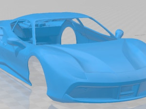 Ferrari 488 GTB 2016 Printable Body Car 3D प्रिंट मॉडल