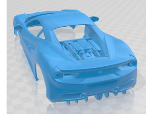 Ferrari 488 GTB 2016 Printable Body Car 3D प्रिंट मॉडल