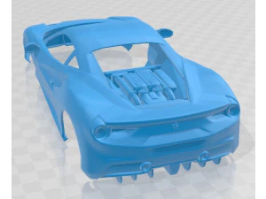 Ferrari 488 GTB 2016 Printable Body Car 3D Print Model