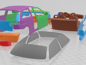 Seat Ibiza 2001 Printable Car Model do druku 3D