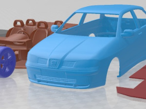 Seat Ibiza 2001 Printable Car 3D Print Model