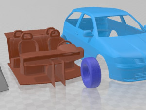 Seat Ibiza 2001 Printable Car Model do druku 3D