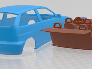 Seat Ibiza 2001 Printable Car 3D Print Model