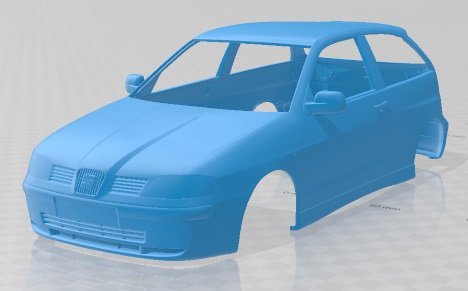Seat Ibiza 2001 Printable Body Car Modelo de impresión 3D .c4d .max .obj .3ds .fbx .stl .blend 