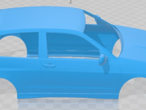 Seat Ibiza 2001 Printable Body Car Modelo de impresión 3D