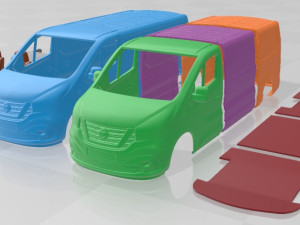 Nissan NV300 Van L2H1 2016 Printable Modelo de impresión 3D
