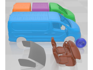 Nissan NV300 Van L2H1 2016 Printable 3D प्रिंट मॉडल
