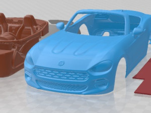 Fiat 124 Spider 2017 Printable Car Modèles 3D en vedette