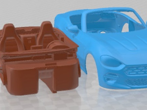 Fiat 124 Spider 2017 Printable Car 3D 프린트 모델