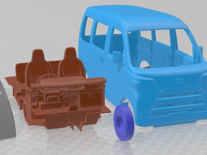 Daihatsu Hijet Cargo 2017 Printable Van 3D प्रिंट मॉडल