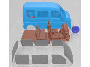 Daihatsu Hijet Cargo 2017 Printable Van 3D प्रिंट मॉडल