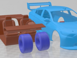 Holden Commodore ZB Supercars V8 2017 Printable Car 3D 프린트 모델