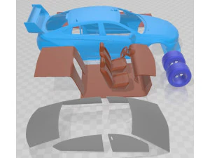 Holden Commodore ZB Supercars V8 2017 Printable Car 3D Print Model