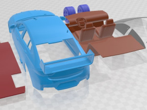 Holden Commodore ZB Supercars V8 2017 Printable Car 3D 프린트 모델